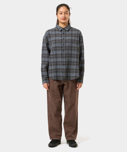 HUF(ハフ)の「MEGABLAST PLAID LS SHIRT / HUF ハフ 長袖シャツ(シャツ/ブラウス・メンズ・ブラック/ブルー・XX-LARGE/X-LARGE/LARGE/MEDIUM/SMALL)」の5枚目の写真