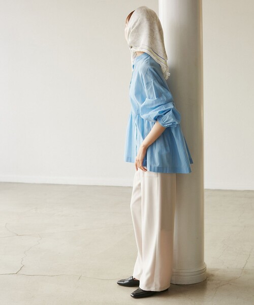 ROPE' PICNIC(ロペピクニック)の「【YOKU MOKU/ヨックモック×ROPE' PICNIC】フラワーグラデーションスカーフ(バンダナ/スカーフ・レディース・キナリ/ブルー系その他4・FREE)」の8枚目の写真