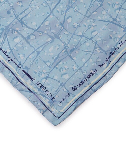 ROPE' PICNIC(ロペピクニック)の「【YOKU MOKU/ヨックモック×ROPE' PICNIC】フラワーグラデーションスカーフ(バンダナ/スカーフ・レディース・キナリ/ブルー系その他4・FREE)」の18枚目の写真
