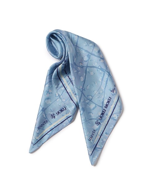 ROPE' PICNIC(ロペピクニック)の「【YOKU MOKU/ヨックモック×ROPE' PICNIC】フラワーグラデーションスカーフ(バンダナ/スカーフ・レディース・キナリ/ブルー系その他4・FREE)」の20枚目の写真