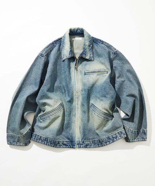 セール】加工 デニムショートブルゾン（ブルゾン）｜FREAK'S