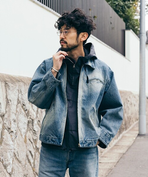 FREAK'S STORE（フリークスストア）の「加工 デニムショートブルゾン