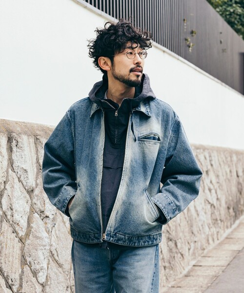 FREAK'S STORE（フリークスストア）の「加工 デニムショートブルゾン