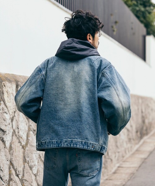 FREAK'S STORE（フリークスストア）の「加工 デニムショートブルゾン