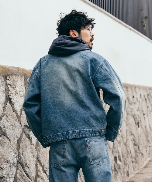 FREAK'S STORE（フリークスストア）の「加工 デニムショートブルゾン