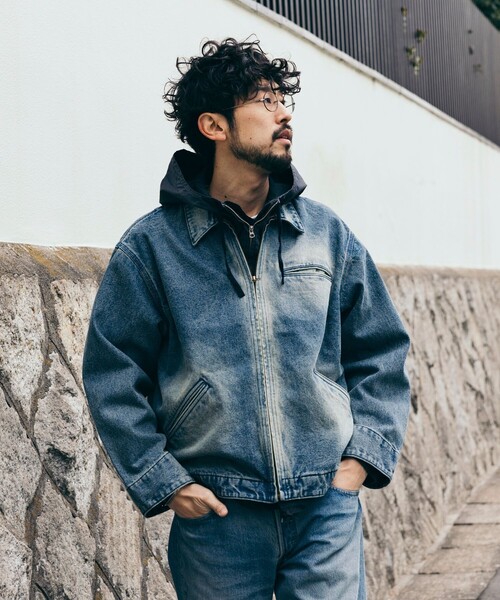 FREAK'S STORE（フリークスストア）の「加工 デニムショートブルゾン