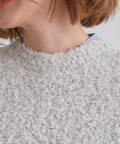 grove（グローブ）の「ラメリリーニットベスト（ベスト・レディース・オフホワイト/グレイッシュベージュ・02/01/03）」の14枚目の写真