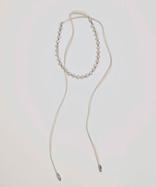 TODAYFUL/トゥデイフル】Pearl Ribbon Choker/パールリボン