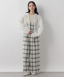 LOWRYS FARM(ローリーズファーム) サロペット　ホワイト　美品 レースキャミサロペ | [公式]ローリーズファーム （LOWRYS FARM