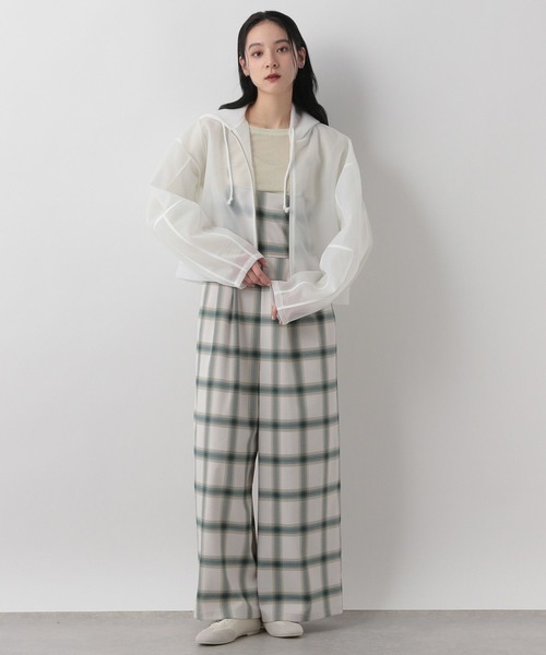 LOWRYS FARM(ローリーズファーム)の「オンブレチェックベアサロペット 289828(サロペット/オーバーオール・レディース・オフホワイト/ブラック・FREE)」の12枚目の写真