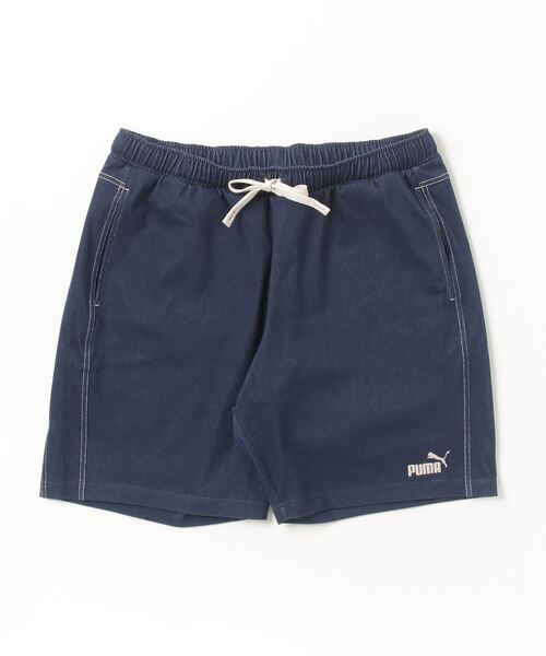 PUMA(プーマ)の「プーマ PUMA CORE HERITAGE デニムライク 10 ショートパンツ(デニムパンツ・メンズ・ネイビー/オリーブ・S/M/L/LL/3L)」の2枚目の写真
