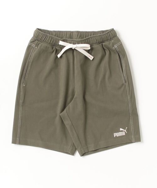 PUMA(プーマ)の「プーマ PUMA CORE HERITAGE デニムライク 10 ショートパンツ(デニムパンツ・メンズ・ネイビー/オリーブ・S/M/L/LL/3L)」の1枚目の写真