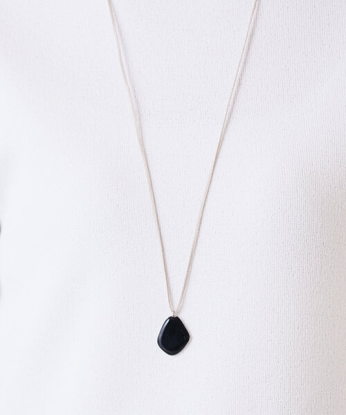 LIVETART（リヴェタート）の「グロスコードネックレス（ネックレス・レディース・ブラック・FREE）」の5枚目の写真