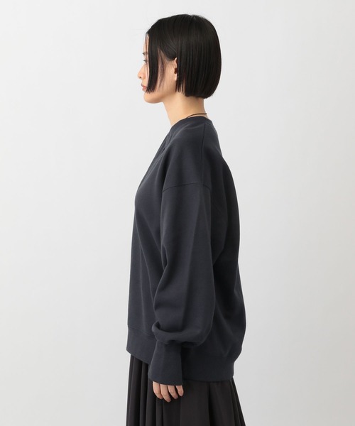 A part by（アパートバイ）の「キーネックウラケプルオーバー_長袖（スウェット・レディース・ネイビー/アイボリー/グレー系その他2・FREE）」の20枚目の写真