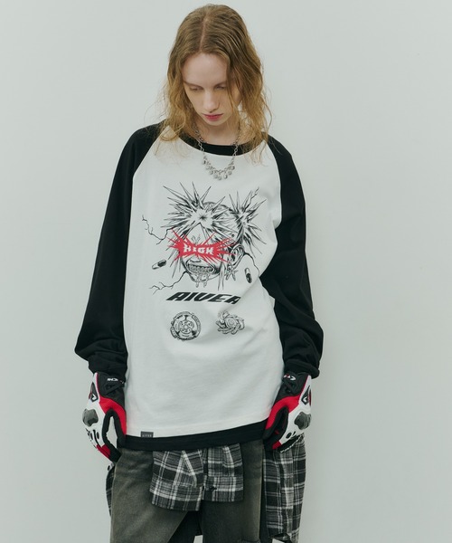セール】Johann×AIVER GIRLラグランロンTEE（Tシャツ/カットソー 