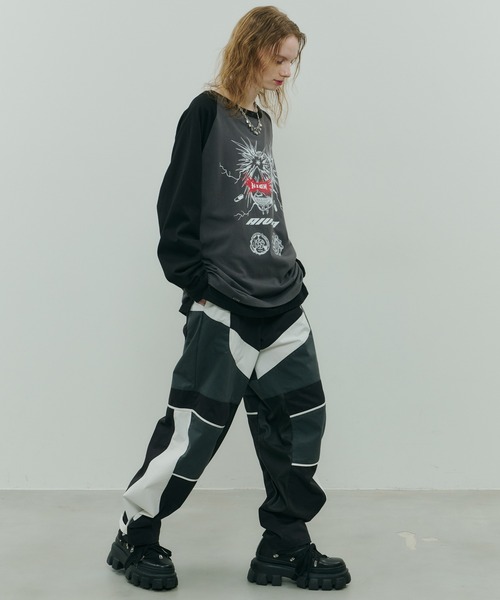 AIVER(アイバー)の「Johann×AIVER GIRLラグランロンTEE(Tシャツ/カットソー・メンズ・ホワイト/チャコールグレー/ブラック・SMALL/MEDIUM/LARGE)」の16枚目の写真