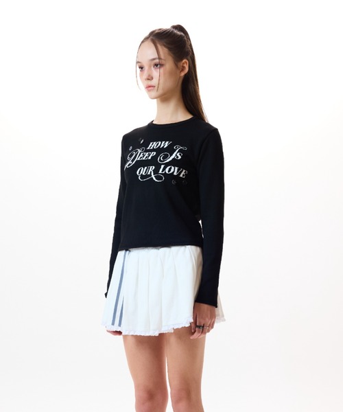 LUVISTRUE(ラヴイズトゥルー)の「IM HOW DEEP BUTTON KNIT(ニット/セーター・レディース・アイボリー/ブラック/グレー・FREE)」の7枚目の写真