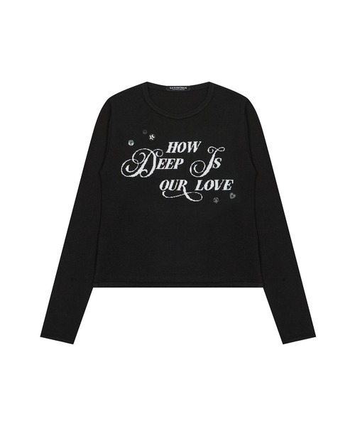 LUVISTRUE(ラヴイズトゥルー)の「IM HOW DEEP BUTTON KNIT(ニット/セーター・レディース・アイボリー/ブラック/グレー・FREE)」の19枚目の写真