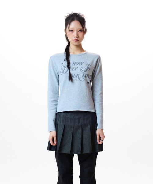 LUVISTRUE(ラヴイズトゥルー)の「IM HOW DEEP BUTTON KNIT(ニット/セーター・レディース・アイボリー/ブラック/グレー・FREE)」の16枚目の写真