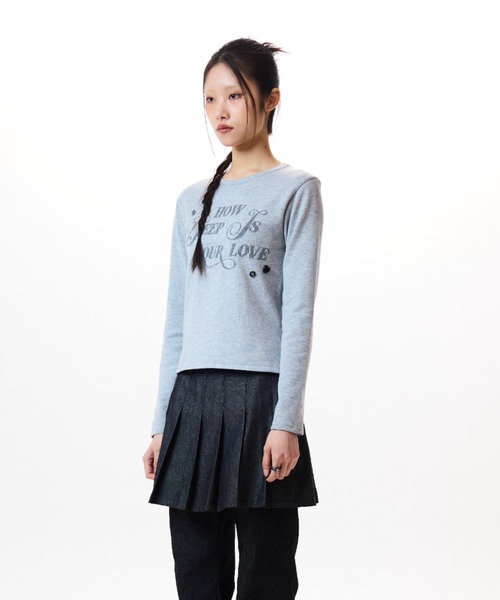 LUVISTRUE(ラヴイズトゥルー)の「IM HOW DEEP BUTTON KNIT(ニット/セーター・レディース・アイボリー/ブラック/グレー・FREE)」の17枚目の写真