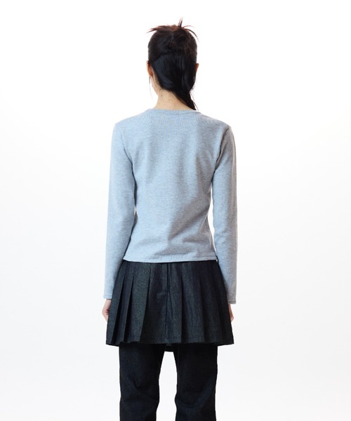 LUVISTRUE(ラヴイズトゥルー)の「IM HOW DEEP BUTTON KNIT(ニット/セーター・レディース・アイボリー/ブラック/グレー・FREE)」の15枚目の写真