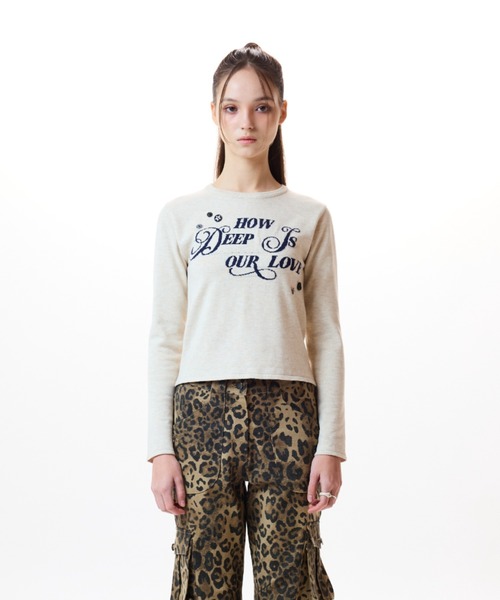 LUVISTRUE(ラヴイズトゥルー)の「IM HOW DEEP BUTTON KNIT(ニット/セーター・レディース・アイボリー/ブラック/グレー・FREE)」の11枚目の写真