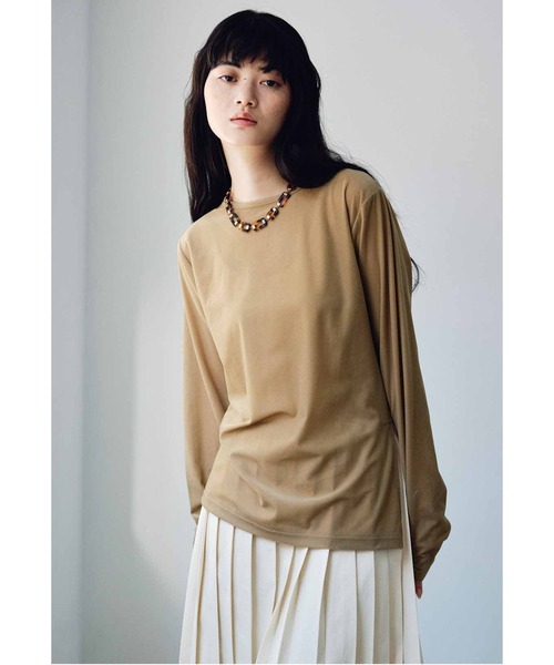 MEDE19F(メデジュウキュウ)の「MEDE19F アシメトリーヘムシアーベロアトップス(Tシャツ/カットソー・レディース・オフホワイト/ベージュ/ブルー・LL/L/M)」の19枚目の写真