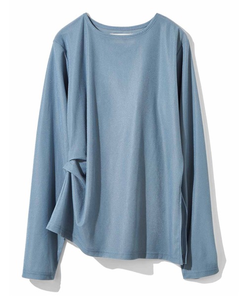 MEDE19F(メデジュウキュウ)の「MEDE19F アシメトリーヘムシアーベロアトップス(Tシャツ/カットソー・レディース・オフホワイト/ベージュ/ブルー・LL/L/M)」の17枚目の写真