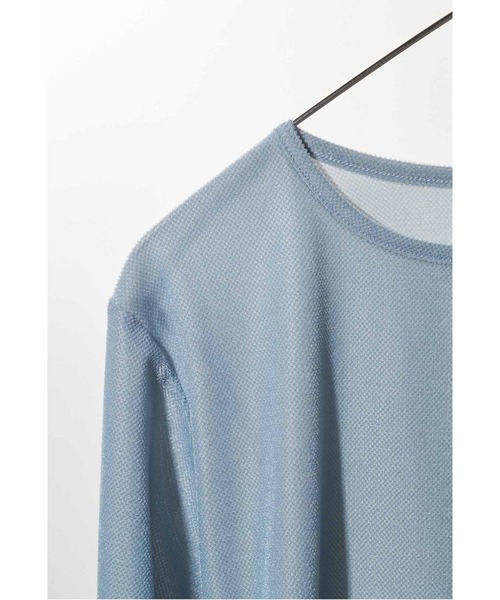 MEDE19F(メデジュウキュウ)の「MEDE19F アシメトリーヘムシアーベロアトップス(Tシャツ/カットソー・レディース・オフホワイト/ベージュ/ブルー・LL/L/M)」の18枚目の写真