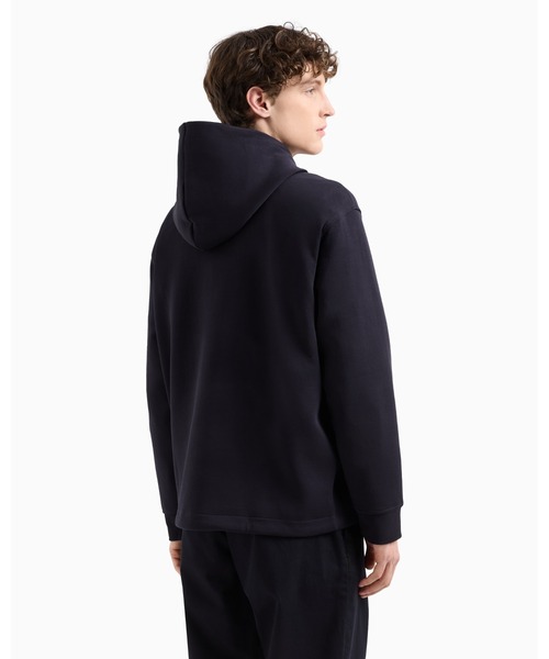 ARMANI EXCHANGE(アルマーニエクスチェンジ)の「【A|X アルマーニ エクスチェンジ】AXロゴ ハーフジップフーデッドスウェットプルオーバー(スウェット・メンズ・ダークネイビー/ホワイト・X-LARGE/LARGE/MEDIUM/SMALL/X-SMALL/XX-LARGE)」の3枚目の写真