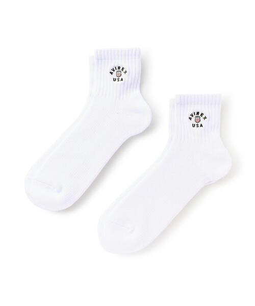 AVIREX（アヴィレックス）の「《直営店限定》VARSITY SOX / バーシティ 靴下 / AVIREX / アヴィレックス（ソックス/靴下・メンズ・ブラック/ホワイト・FREE）」の7枚目の写真
