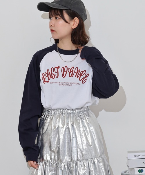 MODISH GAZE（モディシュガゼ）の「MODISH GAZE LAST DANCE ラグランロンT（Tシャツ/カットソー・メンズ・ネイビー/グリーン/ブラック・M/L）」の13枚目の写真