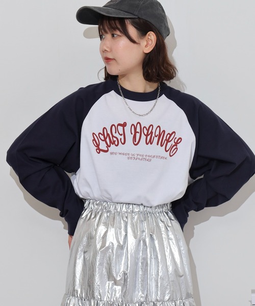 MODISH GAZE（モディシュガゼ）の「MODISH GAZE LAST DANCE ラグランロンT（Tシャツ/カットソー・メンズ・ネイビー/グリーン/ブラック・M/L）」の11枚目の写真