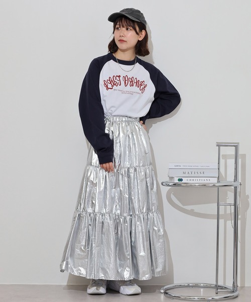 MODISH GAZE（モディシュガゼ）の「MODISH GAZE LAST DANCE ラグランロンT（Tシャツ/カットソー・メンズ・ネイビー/グリーン/ブラック・M/L）」の10枚目の写真