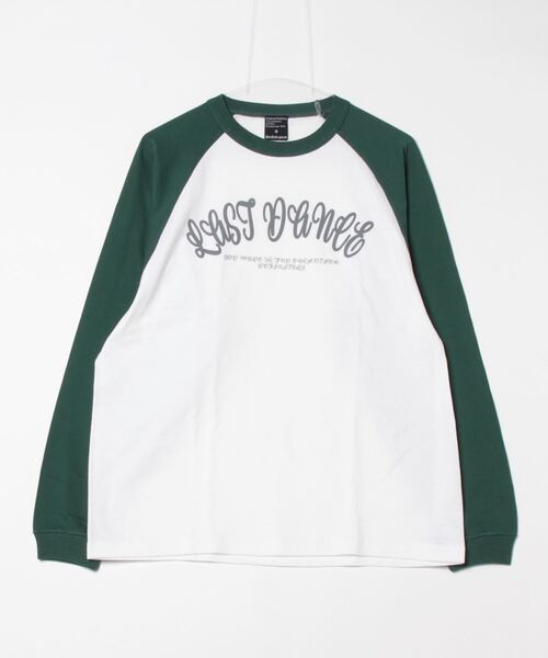 MODISH GAZE（モディシュガゼ）の「MODISH GAZE LAST DANCE ラグランロンT（Tシャツ/カットソー・メンズ・ネイビー/グリーン/ブラック・M/L）」の7枚目の写真