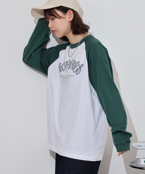 MODISH GAZE（モディシュガゼ）の「MODISH GAZE LAST DANCE ラグランロンT（Tシャツ/カットソー・メンズ・ネイビー/グリーン/ブラック・M/L）」の17枚目の写真