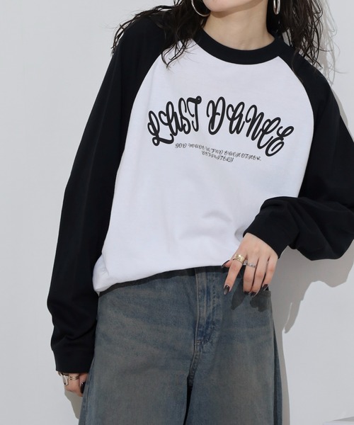 MODISH GAZE（モディシュガゼ）の「MODISH GAZE LAST DANCE ラグランロンT（Tシャツ/カットソー・メンズ・ネイビー/グリーン/ブラック・M/L）」の19枚目の写真