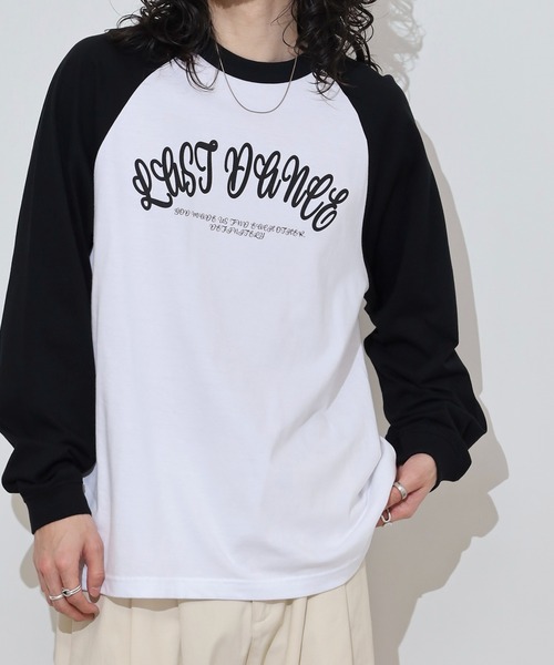 MODISH GAZE（モディシュガゼ）の「MODISH GAZE LAST DANCE ラグランロンT（Tシャツ/カットソー・メンズ・ネイビー/グリーン/ブラック・M/L）」の20枚目の写真