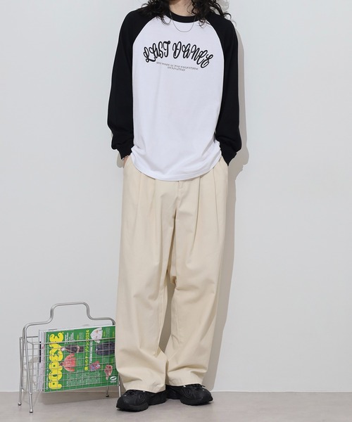 MODISH GAZE（モディシュガゼ）の「MODISH GAZE LAST DANCE ラグランロンT（Tシャツ/カットソー・メンズ・ネイビー/グリーン/ブラック・M/L）」の22枚目の写真