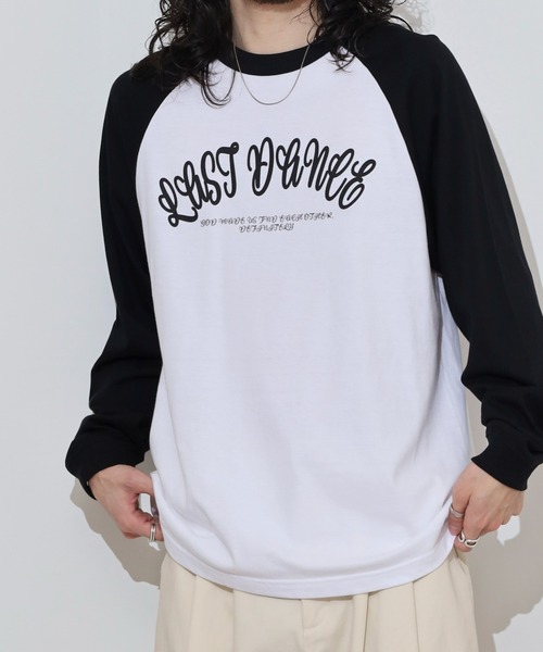 MODISH GAZE（モディシュガゼ）の「MODISH GAZE LAST DANCE ラグランロンT（Tシャツ/カットソー・メンズ・ネイビー/グリーン/ブラック・M/L）」の21枚目の写真