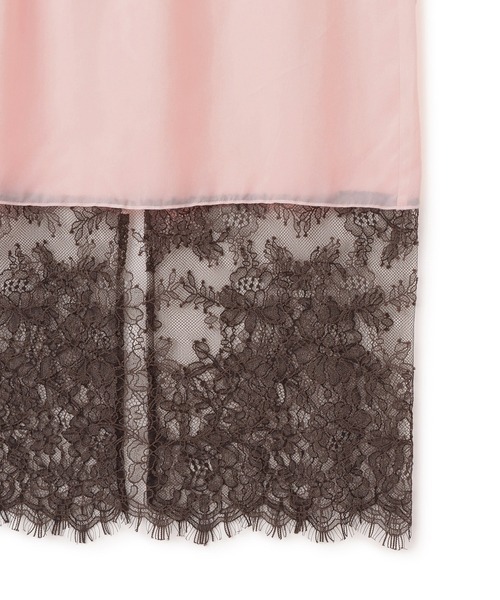 ADAM ET ROPE'（アダムエロペ）の「【EMOELLE】キュプラレースイージースカート（スカート・レディース・ピンク/ダークブラウン・FREE）」の20枚目の写真