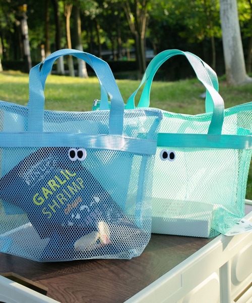 セール】目玉メッシュハンドバッグ（ポーチ）｜pyornim