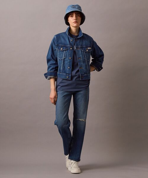 Calvin Klein(カルバン・クライン)の「クラッシックトラッカーデニムジャケット(デニムジャケット・レディース・ブルー・S/M/XS)」の10枚目の写真