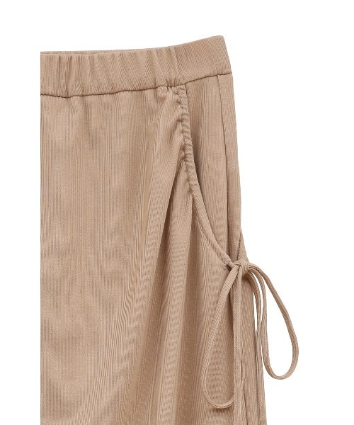 CLANE（クラネ）の「CLANE/クラネ/PANTS LAYERED SIDE SHIRRING SKIRT（その他パンツ・レディース・ベージュ/ブラック・1）」の9枚目の写真