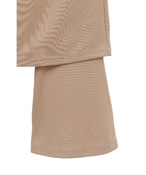 CLANE（クラネ）の「CLANE/クラネ/PANTS LAYERED SIDE SHIRRING SKIRT（その他パンツ・レディース・ベージュ/ブラック・1）」の10枚目の写真