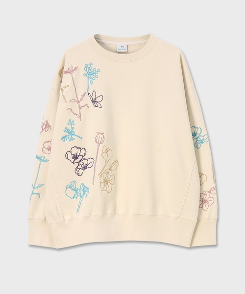 ak7dbhg様 Paul Smith フローラル刺繍　スウェット ブラック L ak7dbhg様 Paul Smith フローラル刺繍 スウェット ブラック L