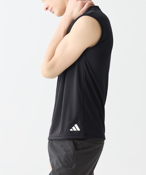 adidas（アディダス）の「adidas/アディダス クルーネックノースリーブ 吸汗速乾 メッシュ（インナーウェア/肌着・メンズ・ブラック/ホワイト/ダークブルー・MEDIUM/LARGE/X-LARGE）」の10枚目の写真