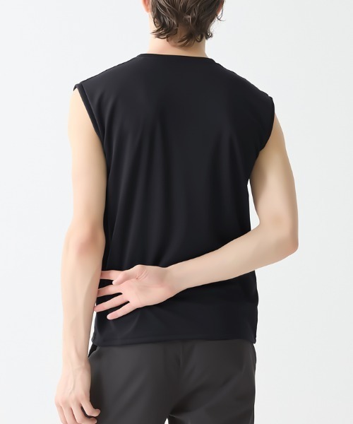 adidas（アディダス）の「adidas/アディダス クルーネックノースリーブ 吸汗速乾 メッシュ（インナーウェア/肌着・メンズ・ブラック/ホワイト/ダークブルー・MEDIUM/LARGE/X-LARGE）」の11枚目の写真