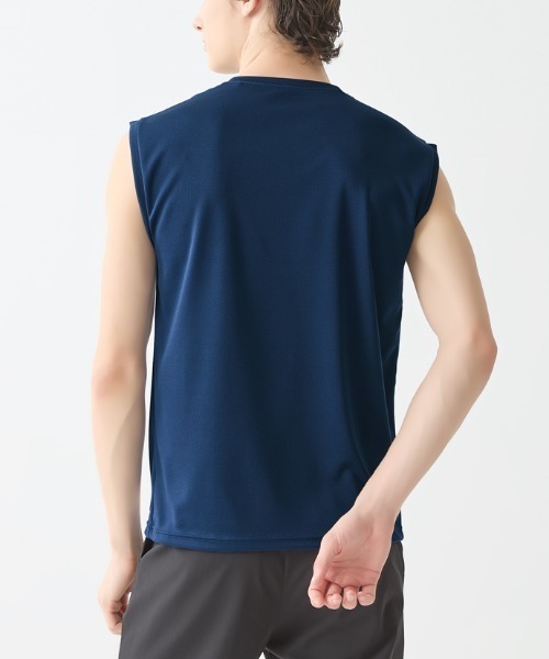 adidas（アディダス）の「adidas/アディダス クルーネックノースリーブ 吸汗速乾 メッシュ（インナーウェア/肌着・メンズ・ブラック/ホワイト/ダークブルー・MEDIUM/LARGE/X-LARGE）」の16枚目の写真