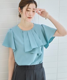 アシンメトリー フリルトップス」に該当するレディースのシャツ